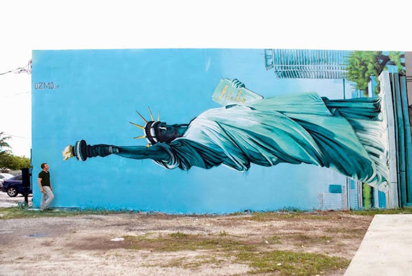 New_Mural_by_OZMO_ft_Lady_Liberty_and_Michelangelo_David_in_Miami_2014_04