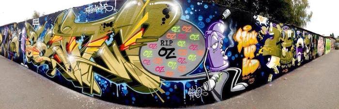 OZ Memorial Graffiti R.I.P. OZ (25 Pieces)