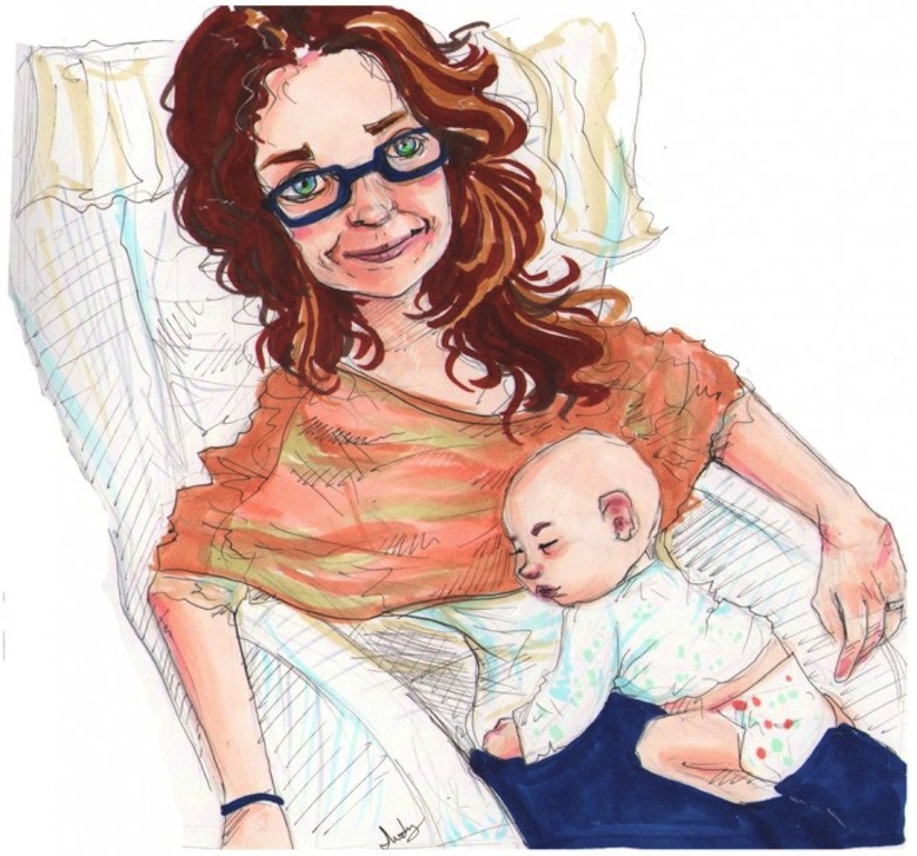 Husband_Hires_24_Artists_To_Illustrate_Portraits_Of_His_Son_To_Surprise_His_Wife_2014_07