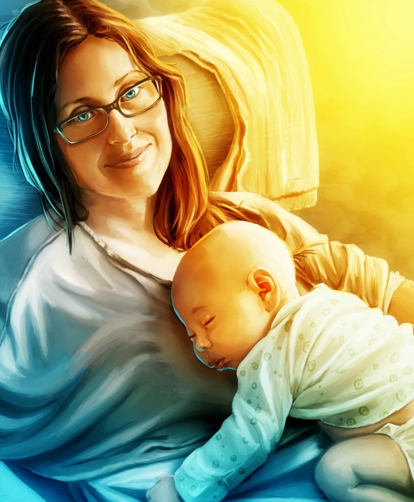 Husband_Hires_24_Artists_To_Illustrate_Portraits_Of_His_Son_To_Surprise_His_Wife_2014_08