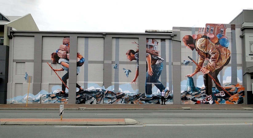 The_Migration_New_Mural_by_Artist_Fintan_Magee_in_Perth_Australia_2014_01