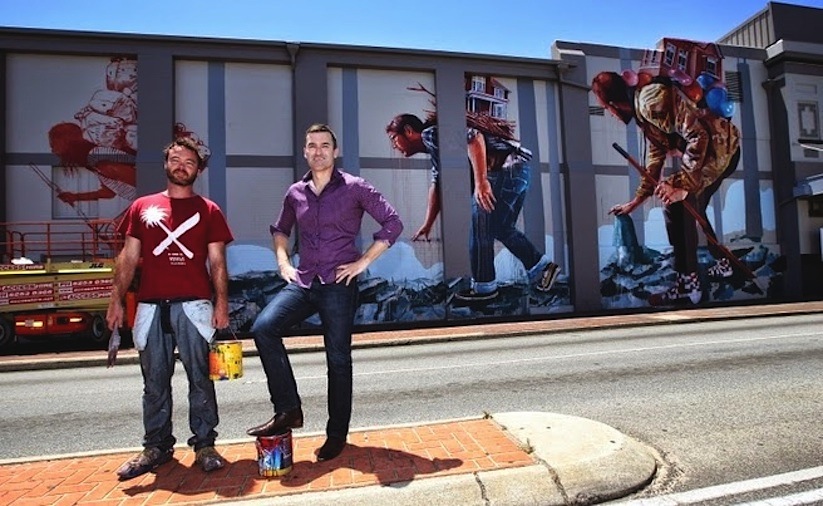 The_Migration_New_Mural_by_Artist_Fintan_Magee_in_Perth_Australia_2014_05