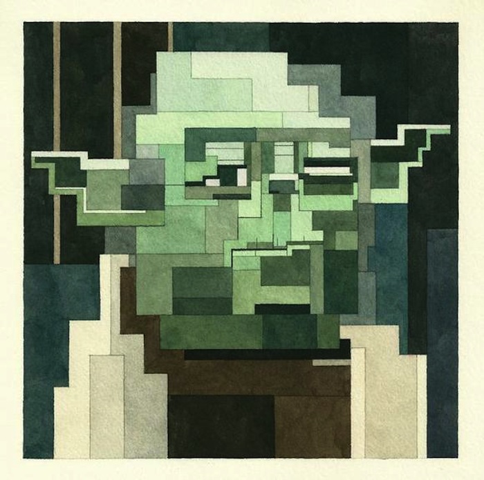 8_Bit_Inspired_Watercolor_Paintings_of_Pop_Culture_Icons_by_Adam_Lister_2014_04