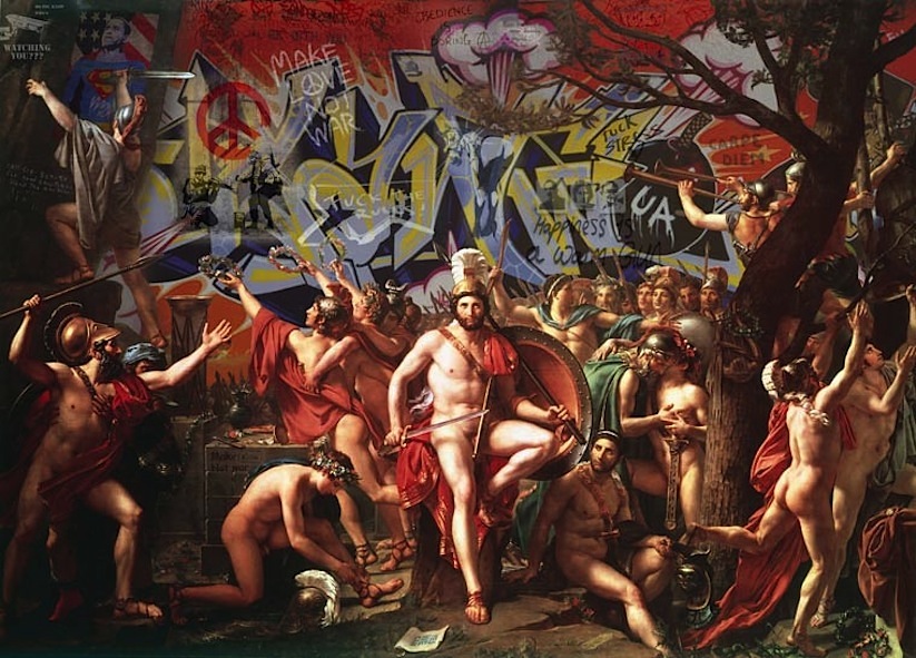 Renaissance_Paintings_Mixed_With_Streetart_and_Pop_Culture_Imagery_by_Marco_Battaglini_2014_01
