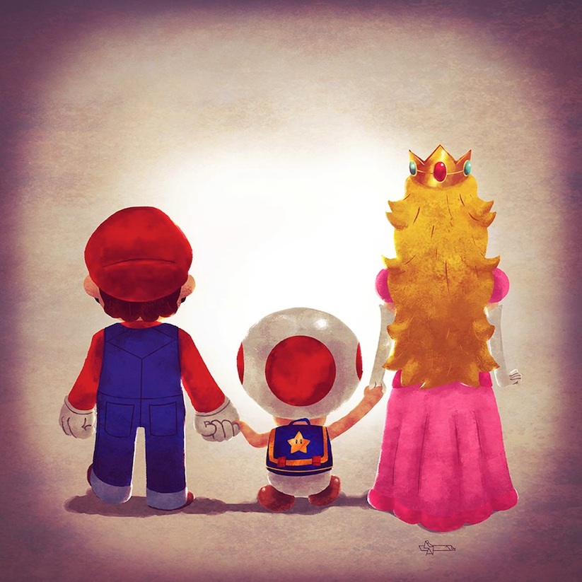Super_Families_Famous_Characters_From_Movies_and_Video_Games_Illustrated_In_A_Charming_Art_Series_2014_02