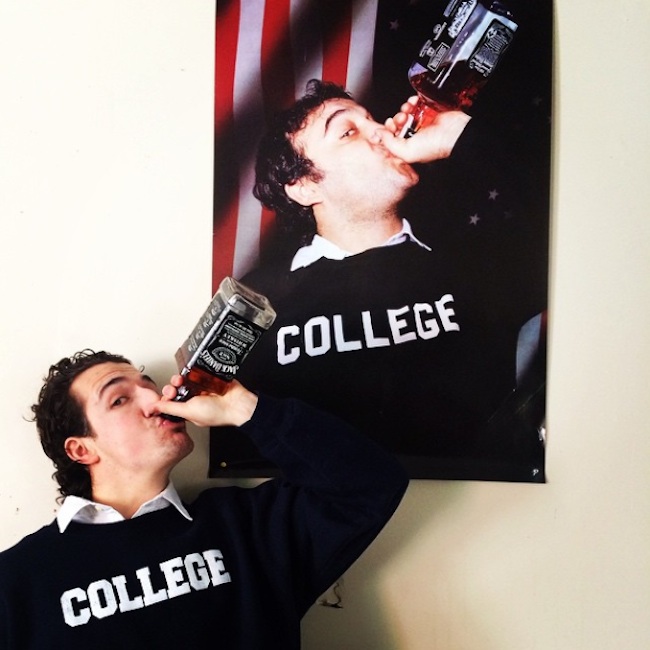 Spencer_Cameron_Mimics_The_Poses_Of_Famous_Celebrities_in_Cliche_College_Posters_2015_01