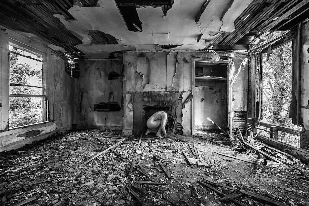 Striking Series Of Naked Women Photographed In Abandoned 