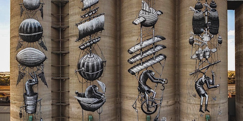 New_Mural_by_British_Artist_Phlegm_on_Giant_Grain_Silos_in_Perth_Australia_2015_01