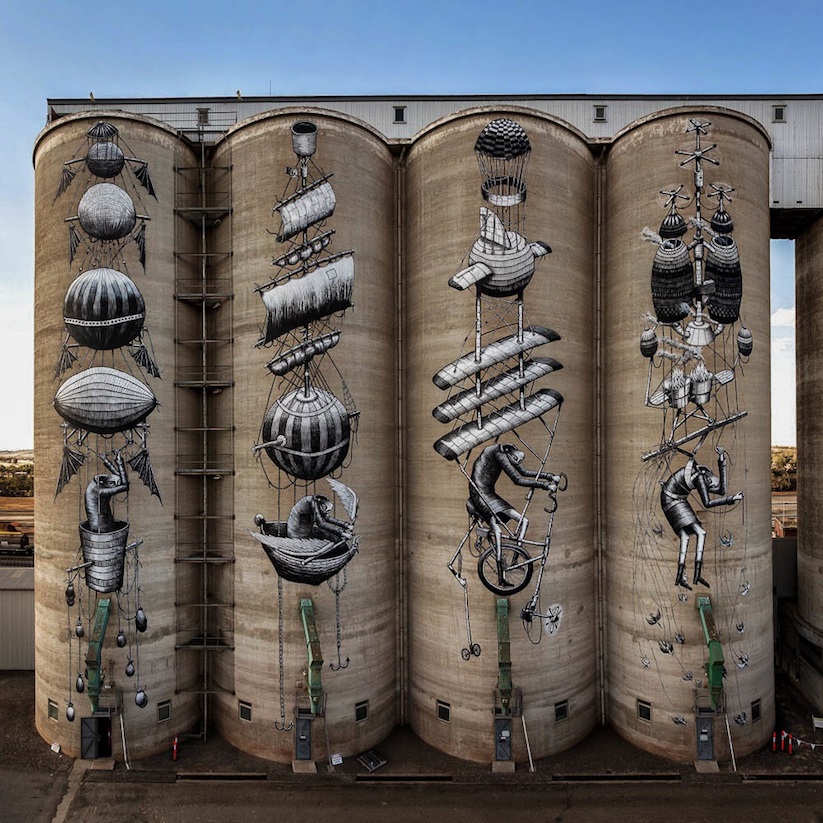 New_Mural_by_British_Artist_Phlegm_on_Giant_Grain_Silos_in_Perth_Australia_2015_02