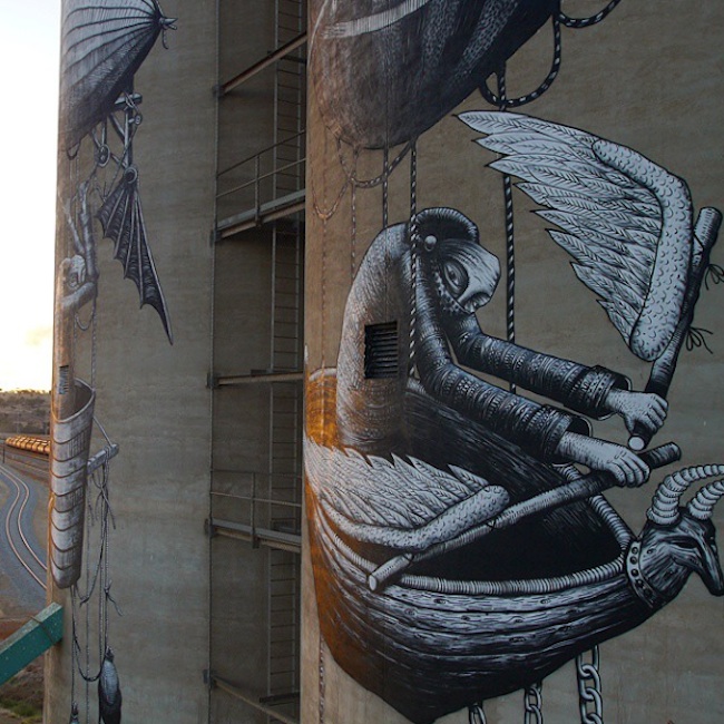 New_Mural_by_British_Artist_Phlegm_on_Giant_Grain_Silos_in_Perth_Australia_2015_08