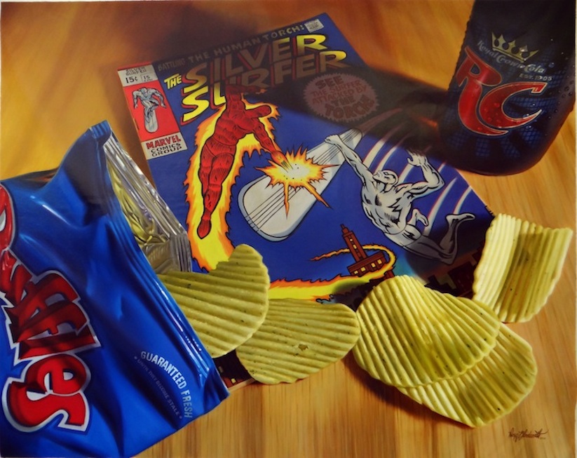 New_Hyper_Realistic_Oil_Paintings_of_Old_School_Snacks_And_Comics_by_Doug_Bloodworth_2015_03