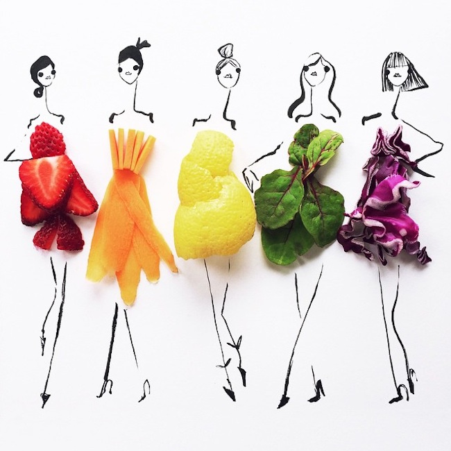 Artist_Gretchen_Roehrs_Finishes_Her_Fashion_Illustrations_with_a_Variety_of_Fruit_and_Vegetables_2015_01