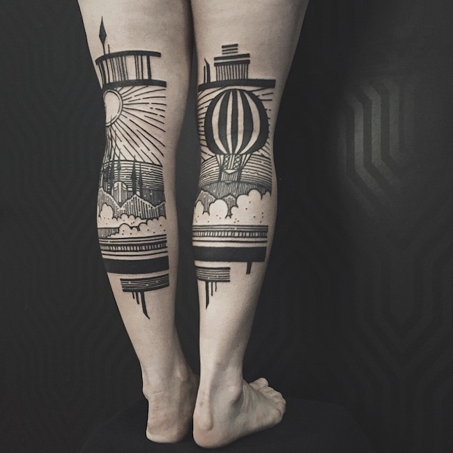 Adorable_Back_of_Leg_Tattoos_by_Thieves_of_Tower_2015_03