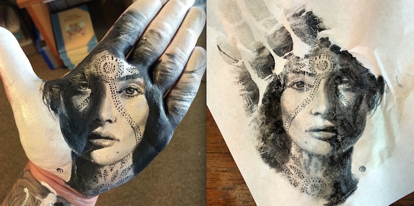 Artist_Russell_Powell_Creates_Stunning_Portraits_On_His_Hand_And_Stamps_Them_on_Paper_2015_11