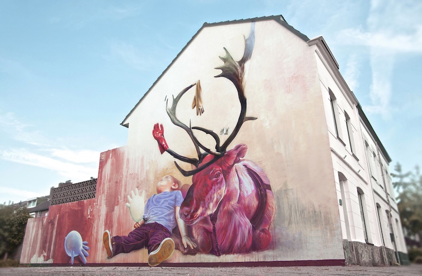 Hyperrealistic_Mural_by_Street_Artists_TelmoMiel_in_Heerlen_2015_01