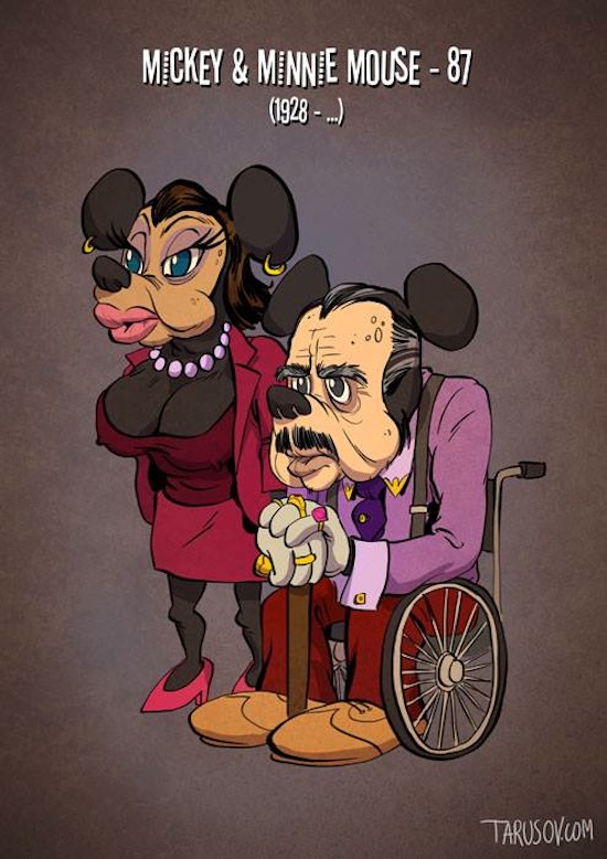 If_Classic_Cartoon_Characters_Grew_Old_as_Ordinary_Movie_Stars_Illustrations_by_Andrew_Tarusov_2015_01