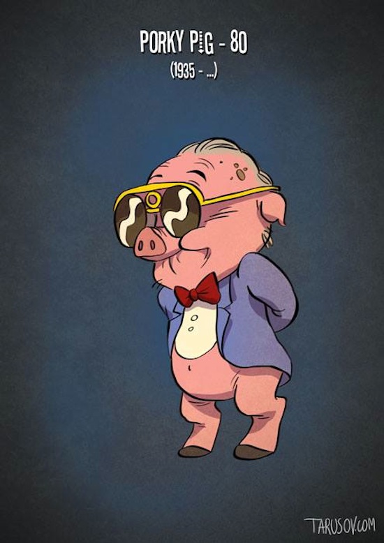 If_Classic_Cartoon_Characters_Grew_Old_as_Ordinary_Movie_Stars_Illustrations_by_Andrew_Tarusov_2015_07