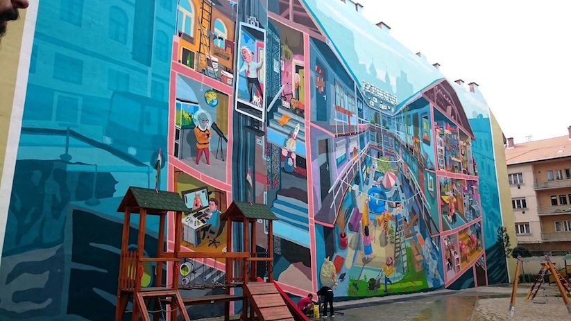 Massive_Colorful_3D_Mural_by_Street_Artists_Neopaint_in_Budapest_Hungary_2015_03