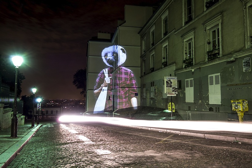 Safari_Urbain_Stunning_Projections_Of_Stylish_Hipster_Animals_On_The_Streets_Of_Paris_2015_03