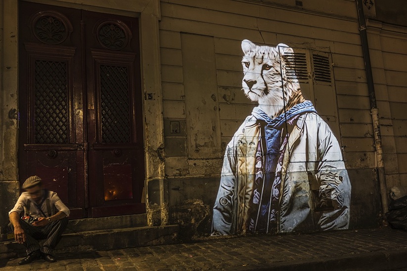 Safari_Urbain_Stunning_Projections_Of_Stylish_Hipster_Animals_On_The_Streets_Of_Paris_2015_14