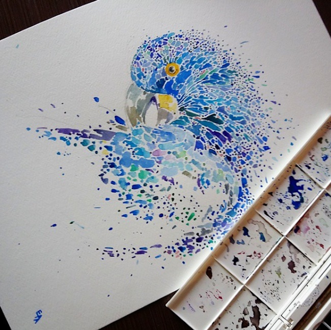 Watercolor_Portraits_Of_Animals_Created_With_Hundreds_of_Multicolored_Dots_by_Ana_Enshina_2015_09