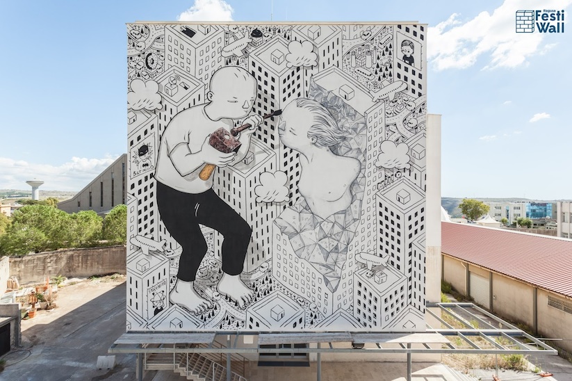 A_New_Mural_by_Street_Artist_Millo_in_Ragusa_Italy_2015_05