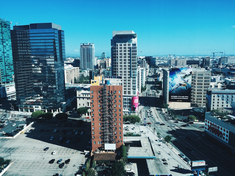 Blick aus meinem Hotelzimmer.