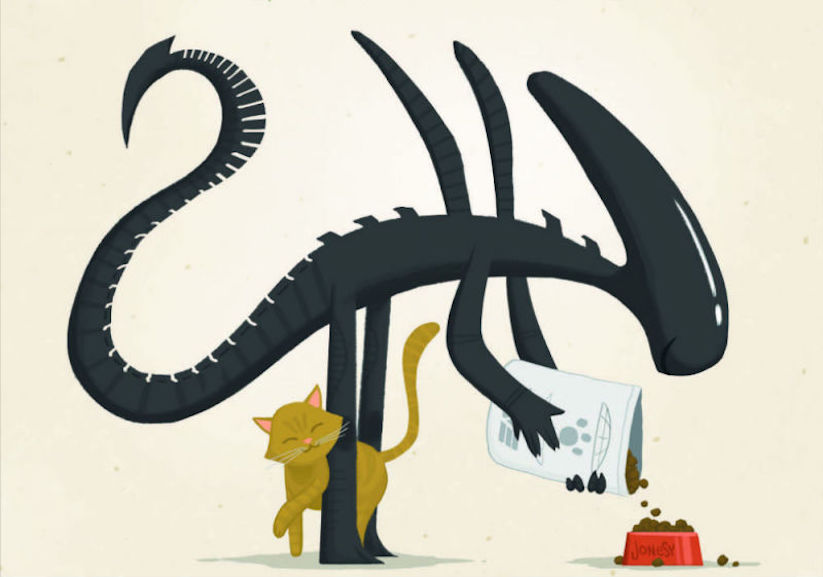 Illustration-Xenomorphs-Alien-Joey-Spiotto-1