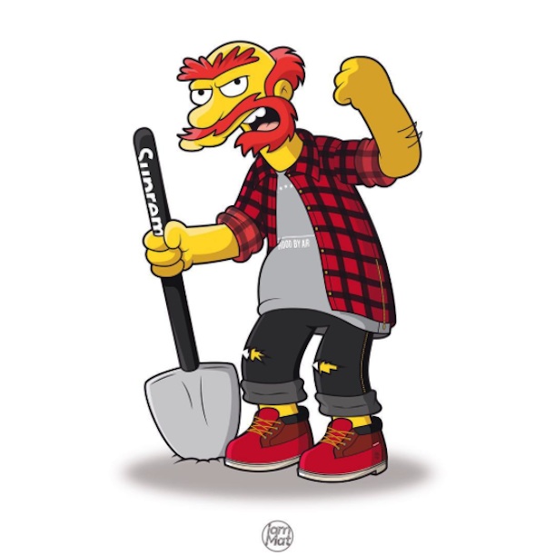 Simpsons_Characters_Illustrated_in_Street_Wear_As_Famous_Rap_Stars_by_Mattia_Lettieri_2015_04