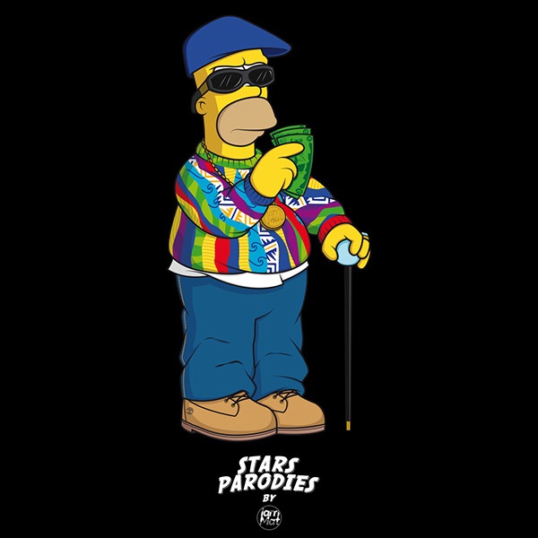 Simpsons_Characters_Illustrated_in_Street_Wear_As_Famous_Rap_Stars_by_Mattia_Lettieri_2015_07