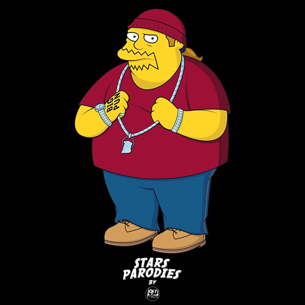 Simpsons_Characters_Illustrated_in_Street_Wear_As_Famous_Rap_Stars_by_Mattia_Lettieri_2015_11