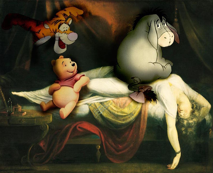 Famous-cartoons-in-classical-paintings-11