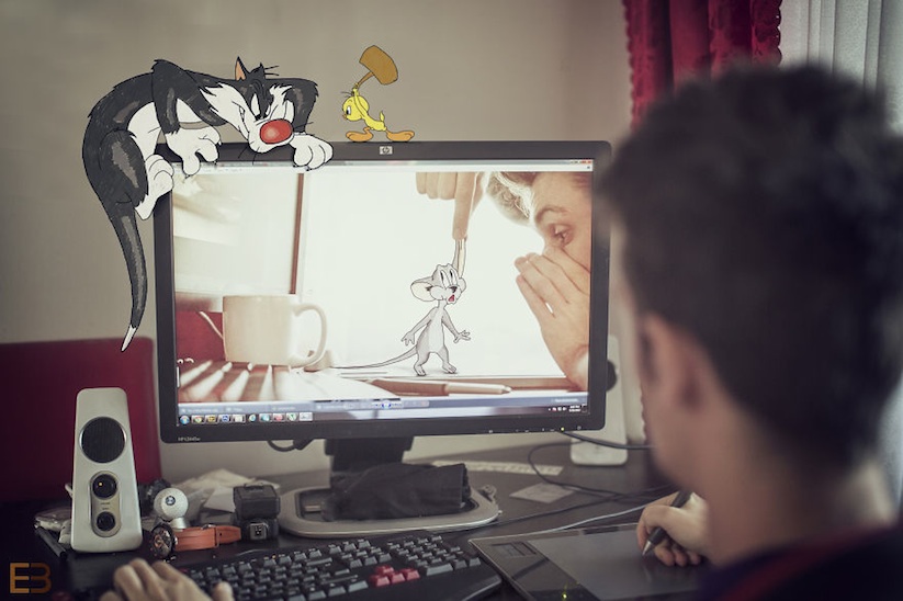 Photographer_Ervin_Boer_is_living_in_a_World_shared_with_Famous_Cartoon_Characters_2016_09