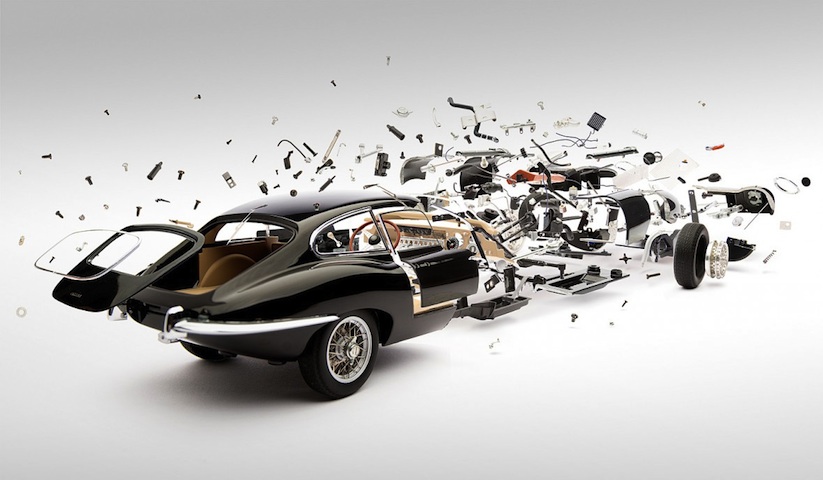 Disintegrating Exploded Famous Sports Cars By
