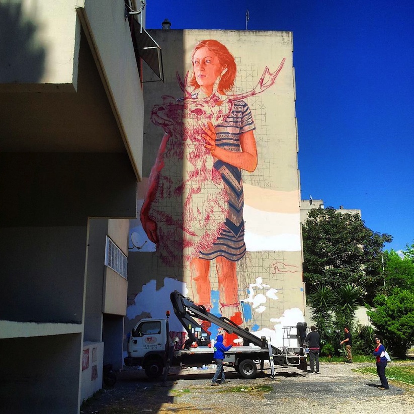 The_Roadkill_by_Street_Artist_Fintan_Magee_in_Rome_Italy_2016_02