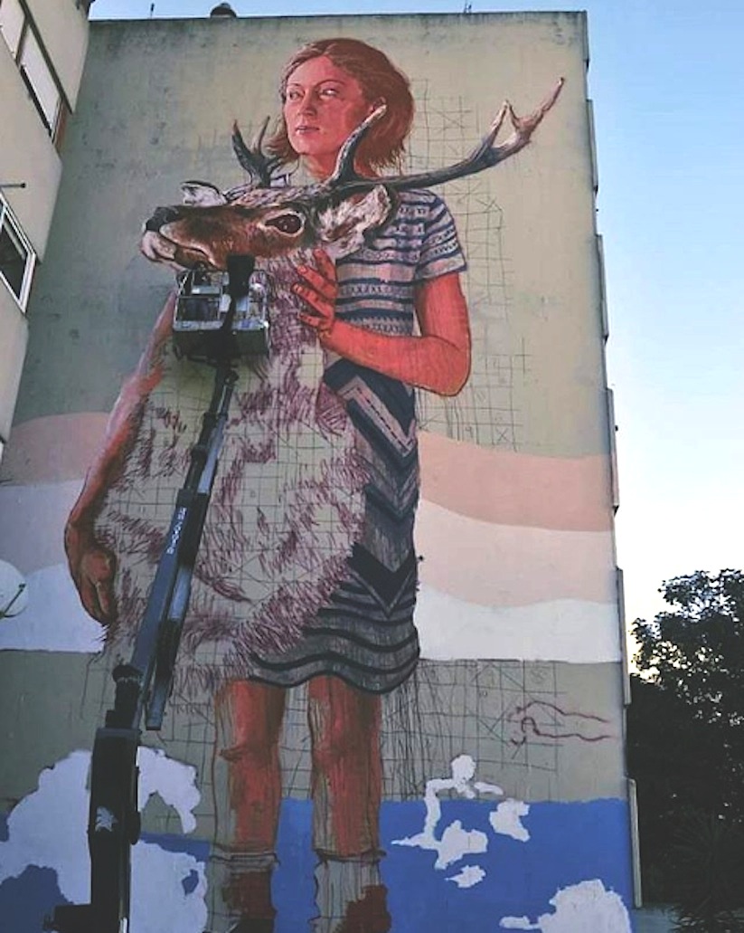 The_Roadkill_by_Street_Artist_Fintan_Magee_in_Rome_Italy_2016_06