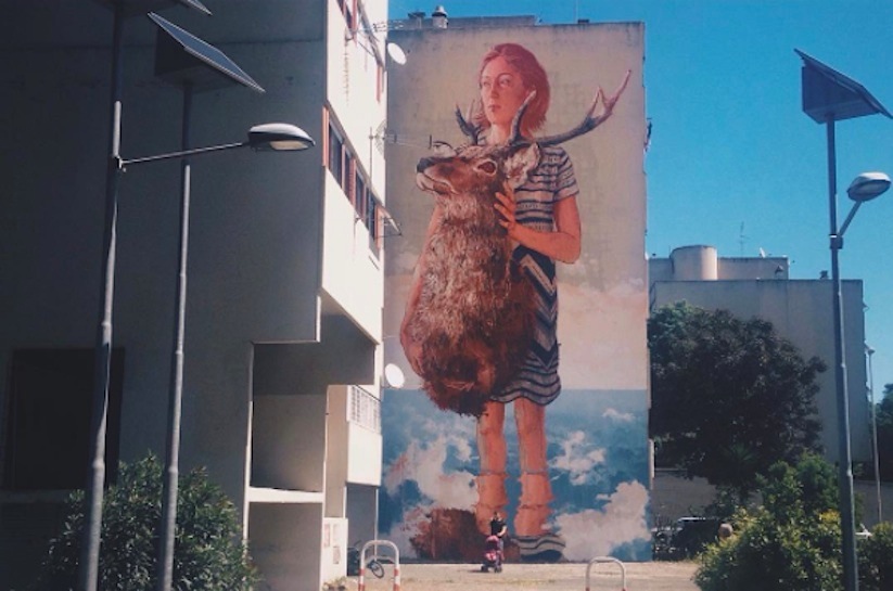 The_Roadkill_by_Street_Artist_Fintan_Magee_in_Rome_Italy_2016_07