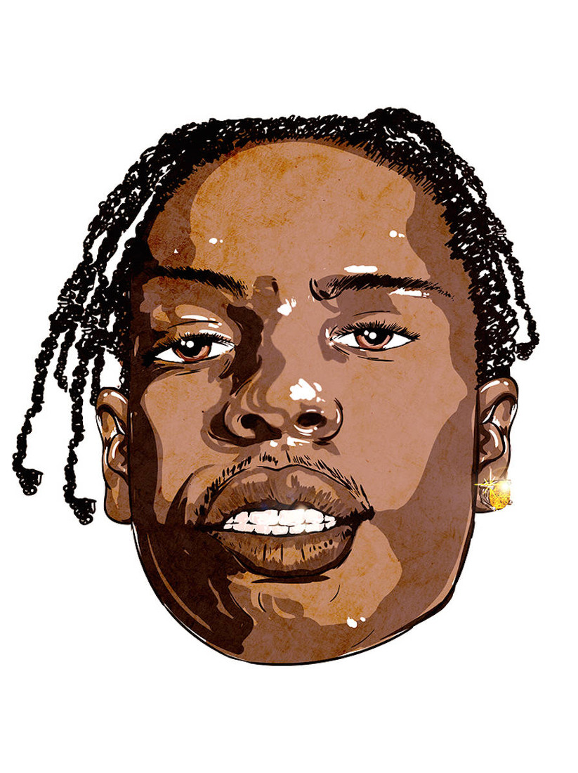 A$AP Rocky mit seinen Dreadlocks