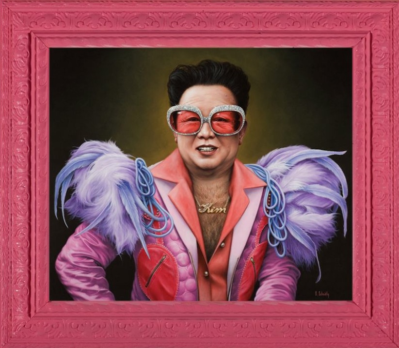 Pink_Humorous_Portraits_of_Famous_Politicians_and_Movie_Charcters_by_Scott_Scheidly_2016_03
