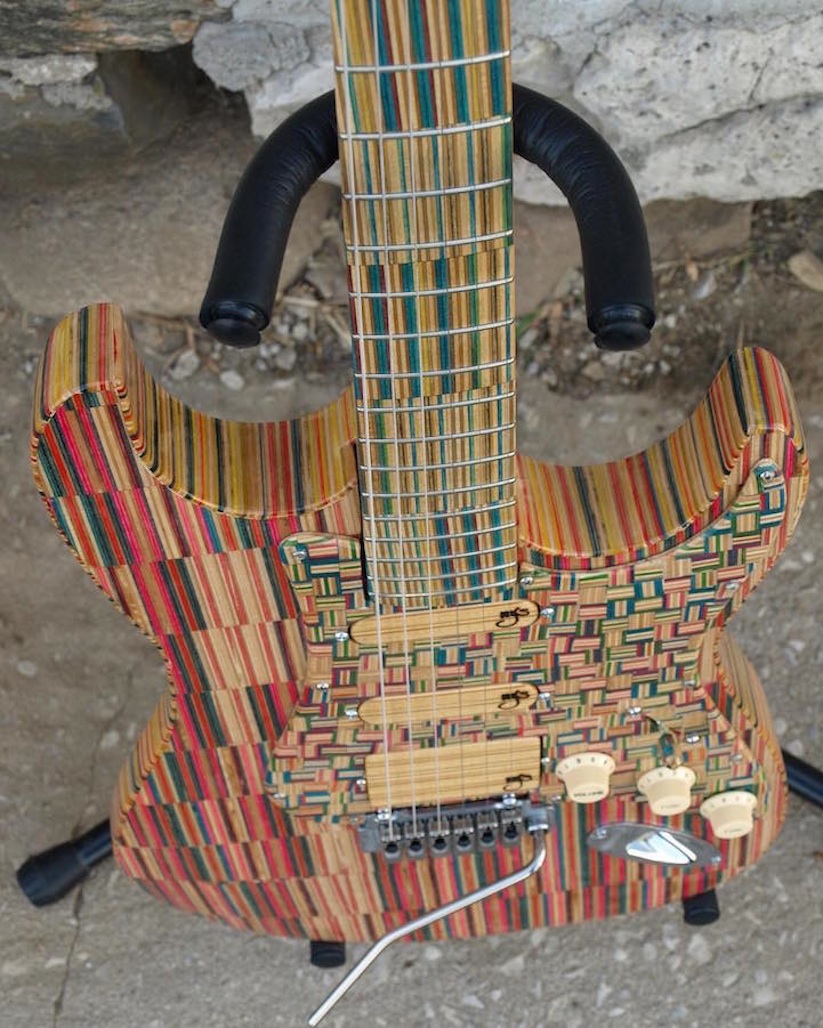 Custom_Electric_Guitar_Made_from_Discarded_Skateboard_Decks_2016_05