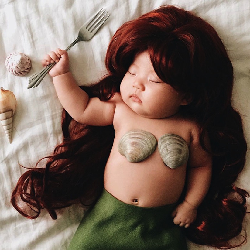 Cute_Little_Baby_is_the_Queen_Of_Dress_Up_While_She_Naps_2016_07