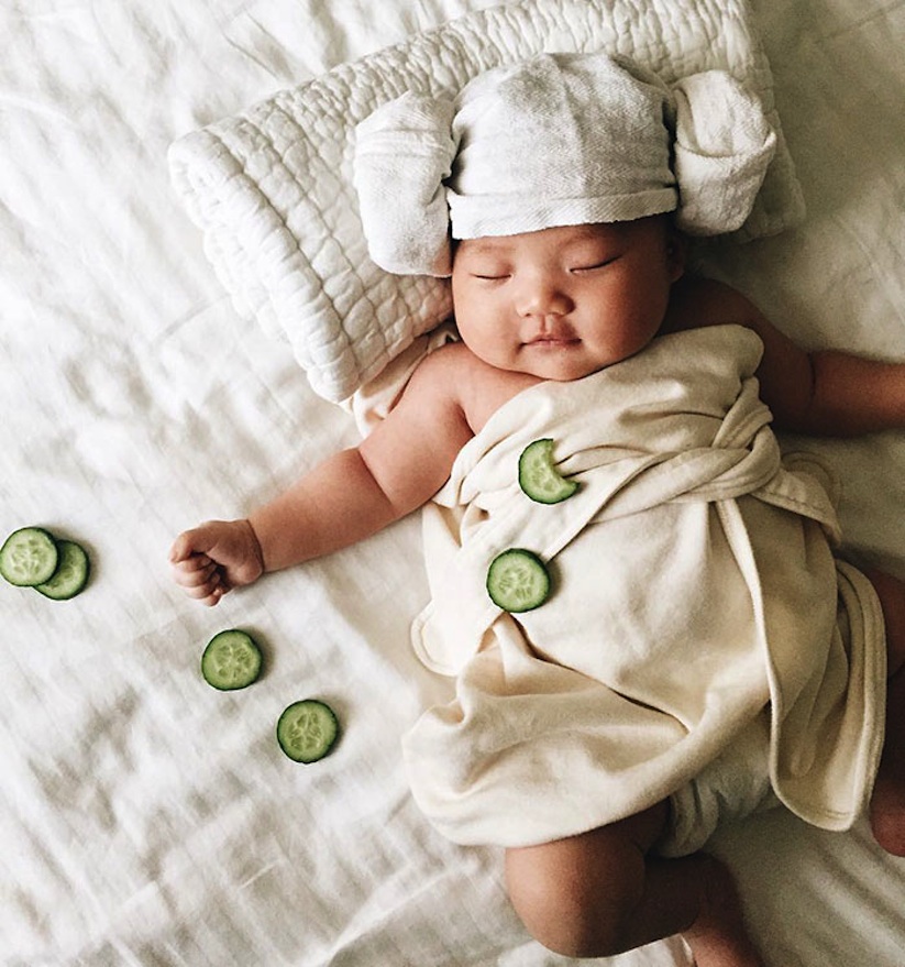Cute_Little_Baby_is_the_Queen_Of_Dress_Up_While_She_Naps_2016_08