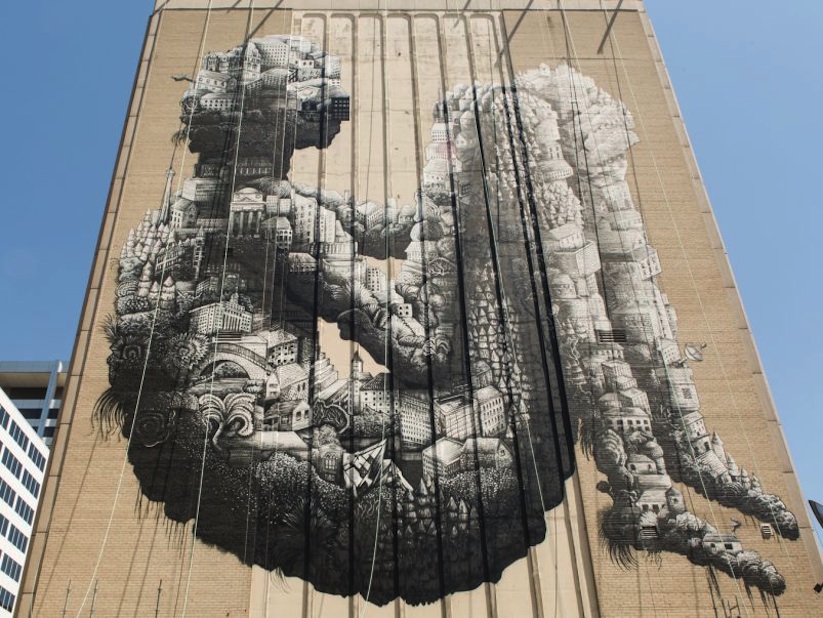 Elegant_and_Complex_New_Mural_by_British_Street_Artist_Phlegm_in_Toronto_Canada_2016_01