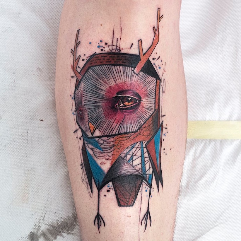 Great_Vibrant_Surreal_Portraits_and_Animals_by_German_Tattoo_Artist_Elschwino_2016_03