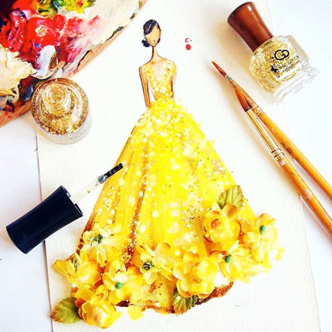 Haute_Couture_Illustrated_with_Tiny_Bottles_of_Nail_Polish_by_Chan_Clayrene_2016_04