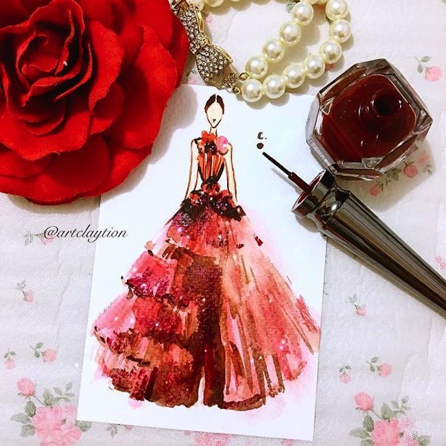 Haute_Couture_Illustrated_with_Tiny_Bottles_of_Nail_Polish_by_Chan_Clayrene_2016_07