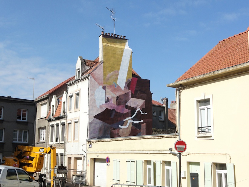 Johannes Mundinger - mural in Boulogne sur Mer, France