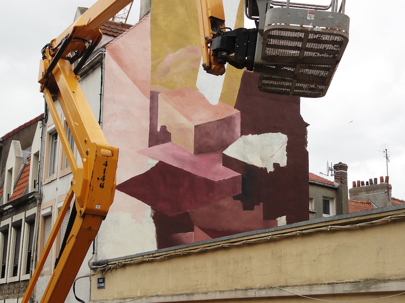 Johannes Mundinger - mural in Boulogne sur Mer, France