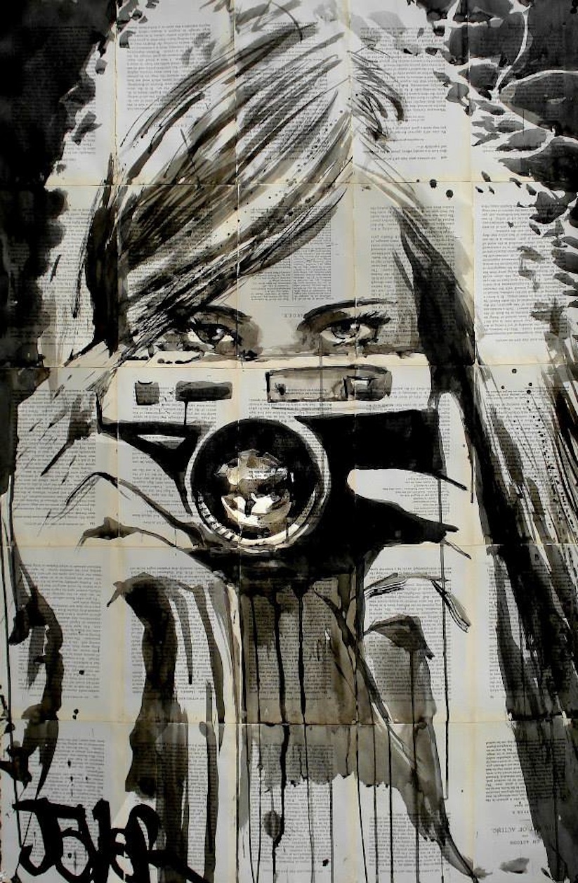 artist_loui_jover_creates_adorable_portraits_of_women_with_black_ink_on_newspapers_2016_05