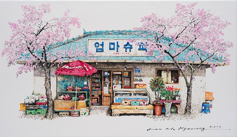 Charming_Paintings_of_Convenience_Stores_in_South_Korea_by_Me_Kyeoung_Lee_2017_01
